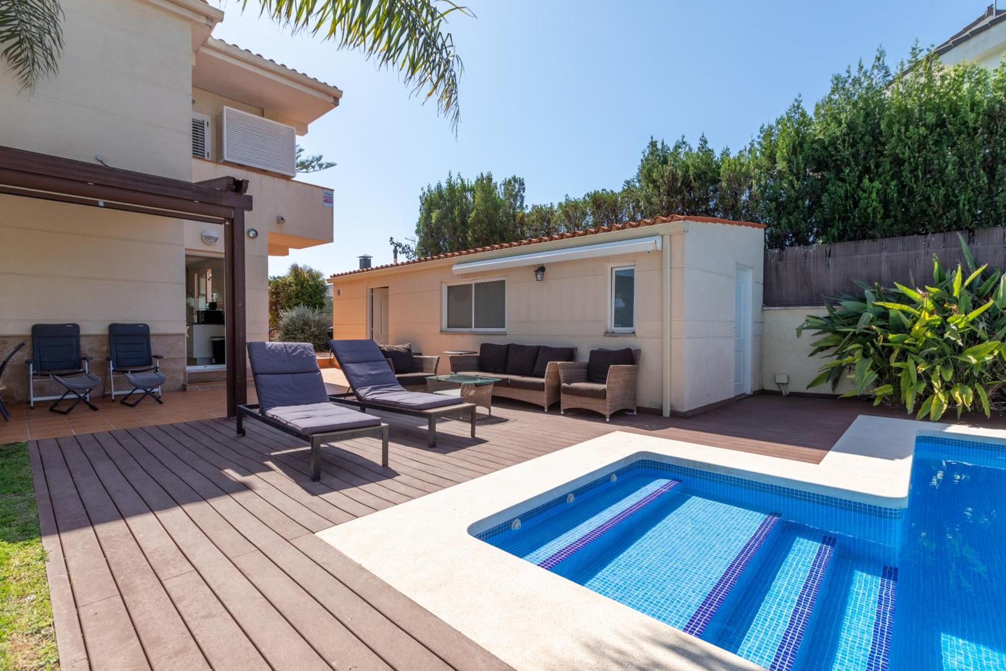 Casa Junto Al Mar Con Jardin Villa Sagunto Bagian luar foto